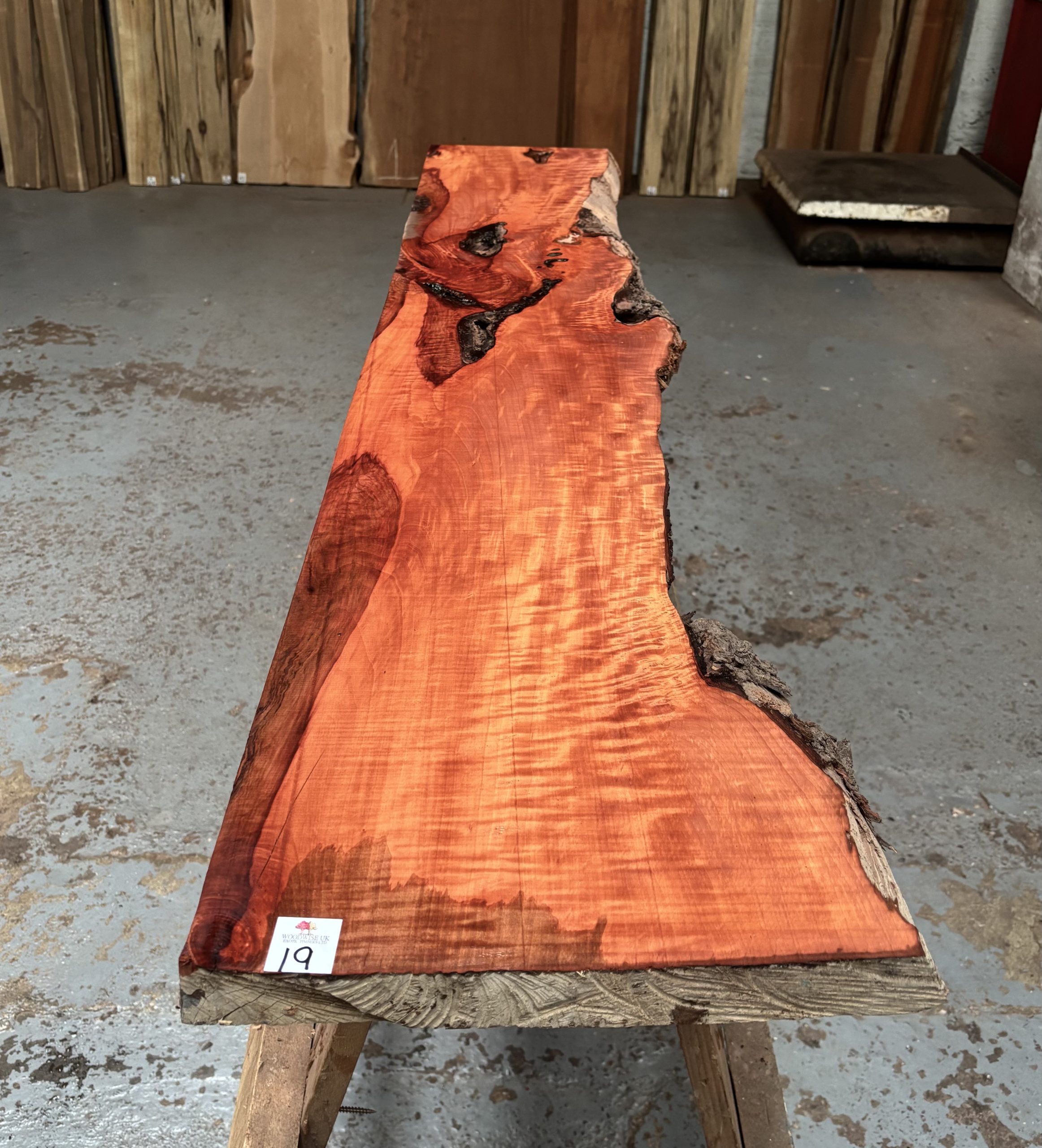 Pearwood (Figured Swiss) Rustic Grade 1530x270-320x37 mm