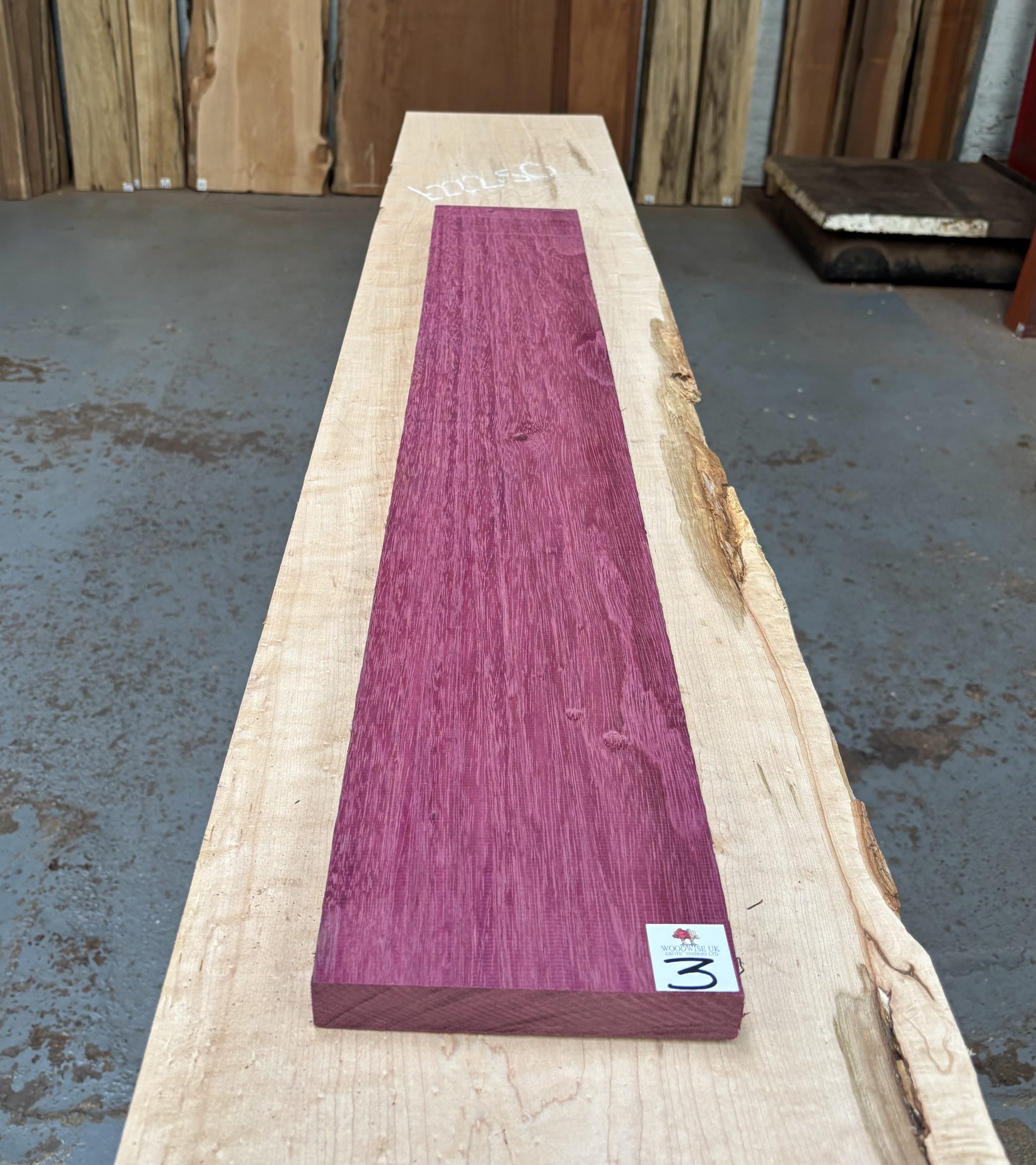 Purpleheart 1010x155x25 mm