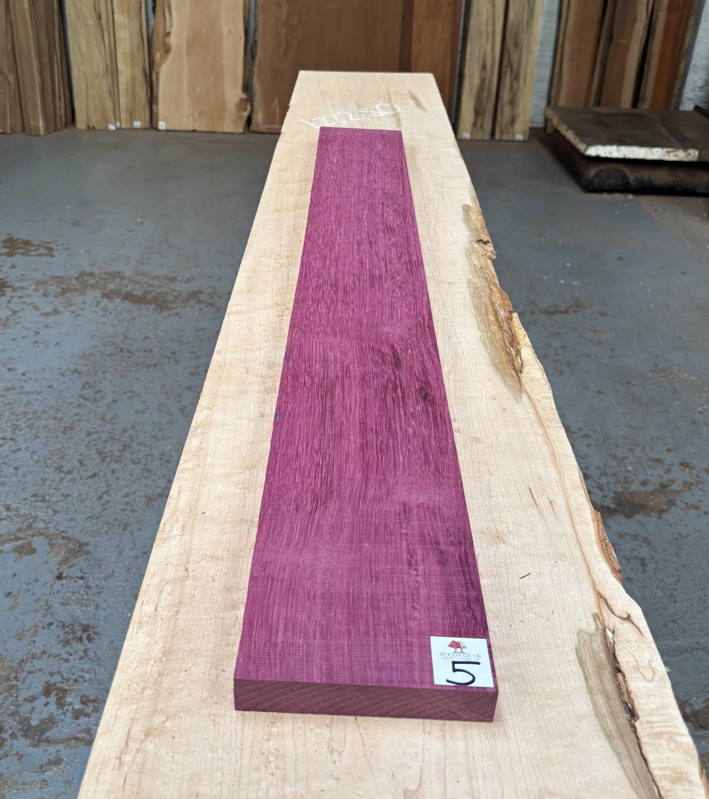 Purpleheart 1060x130x25 mm