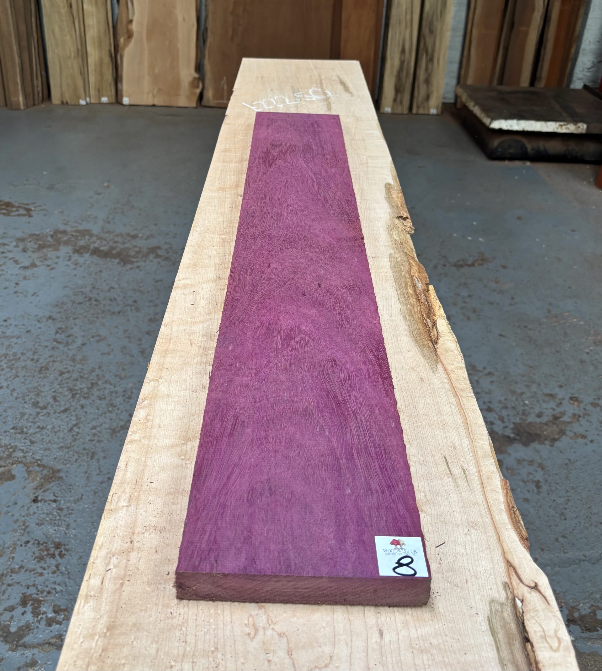 Purpleheart 1010x155x25 mm