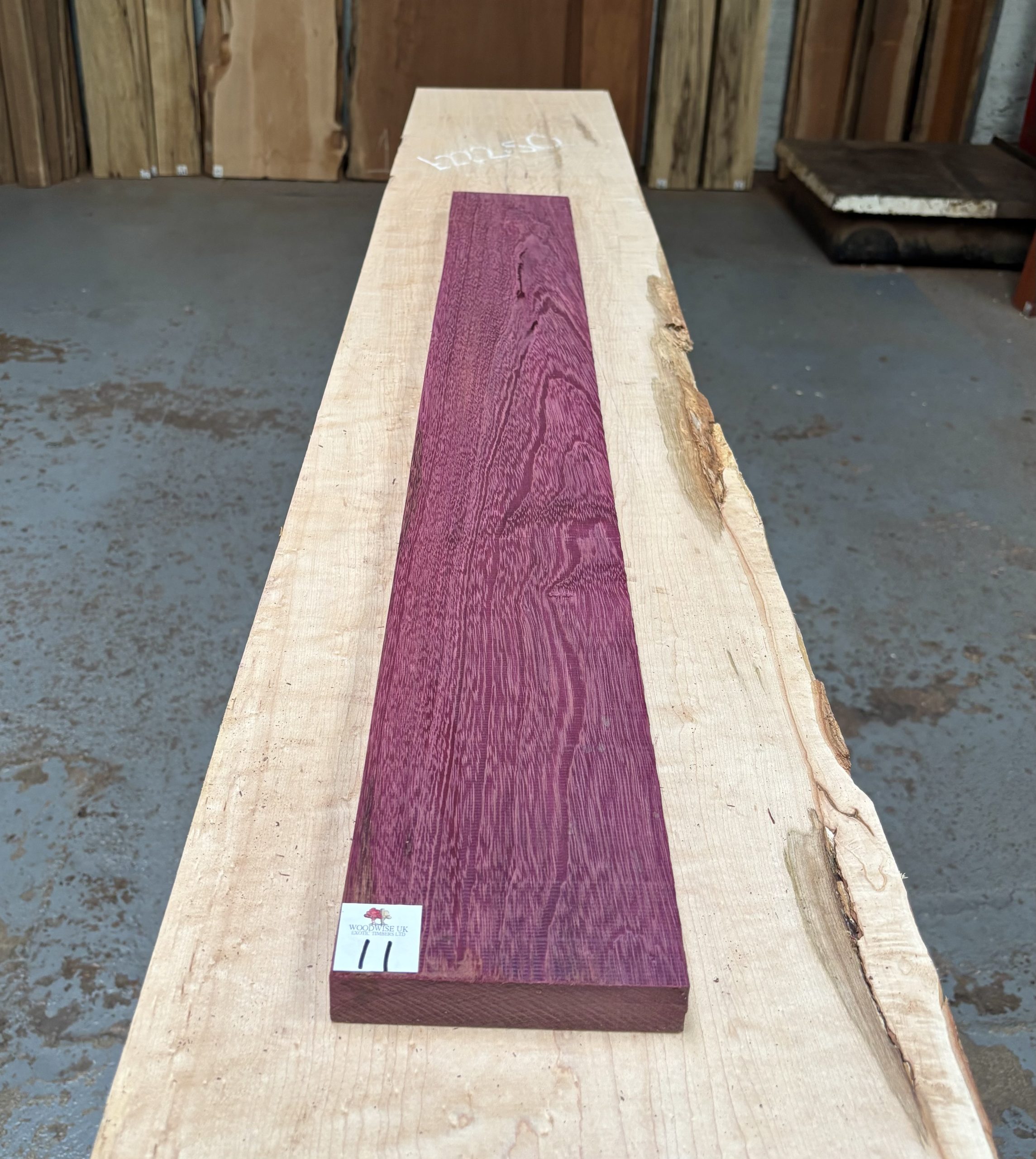 Purpleheart 1010x128x25 mm