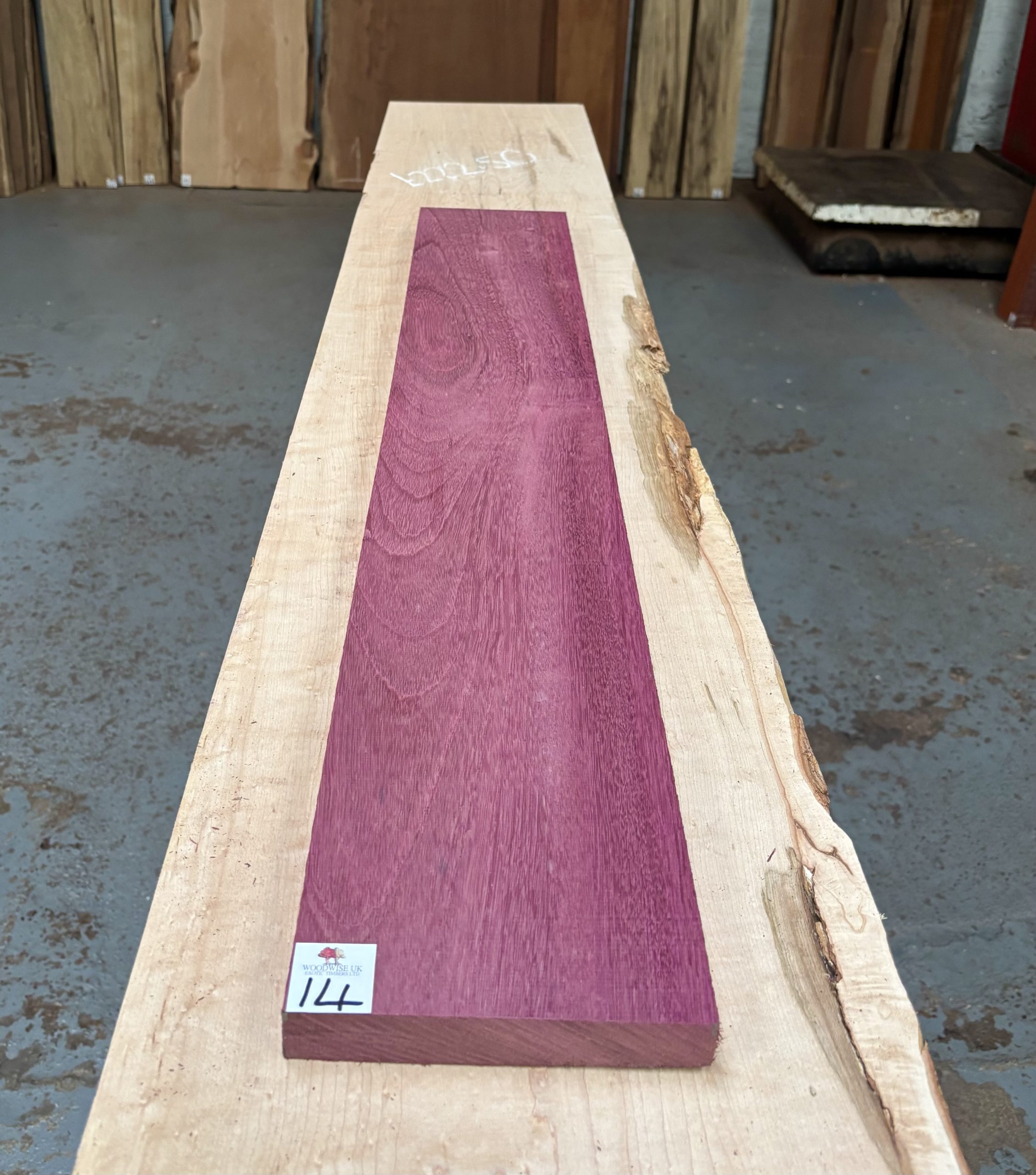 Purpleheart 1010x155x25 mm