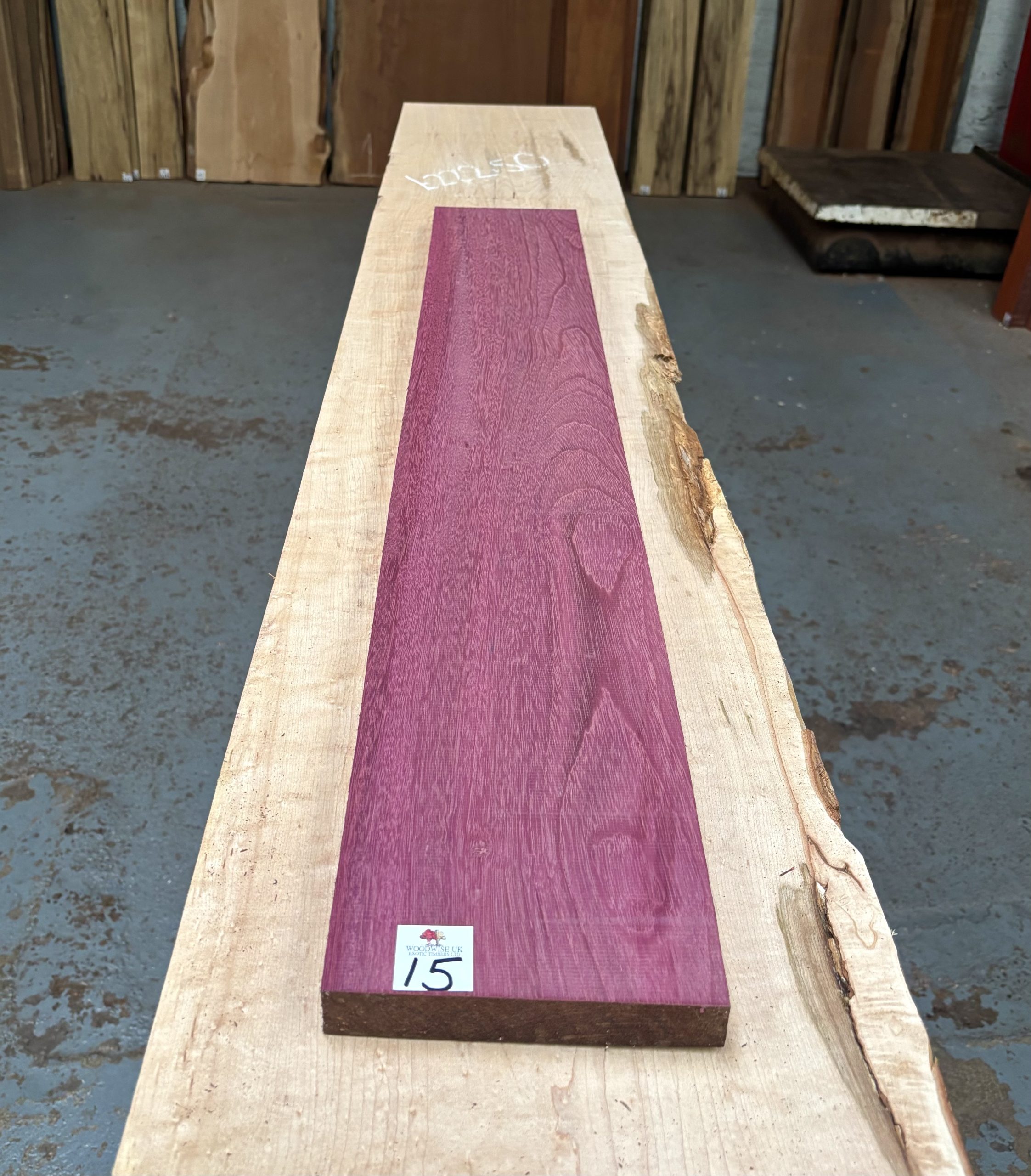 Purpleheart 1015x155x25 mm