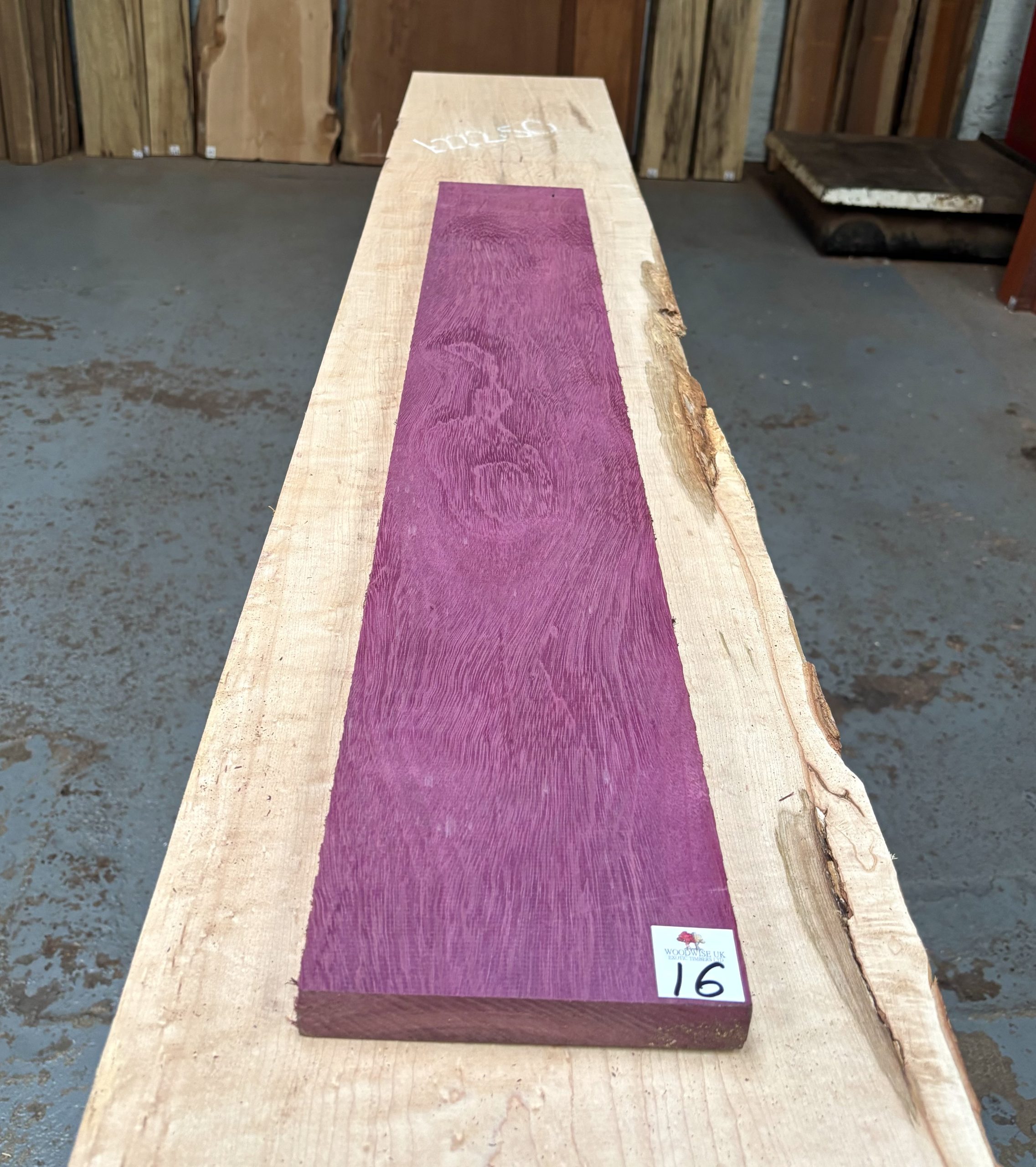 Purpleheart 1015x155x23 mm