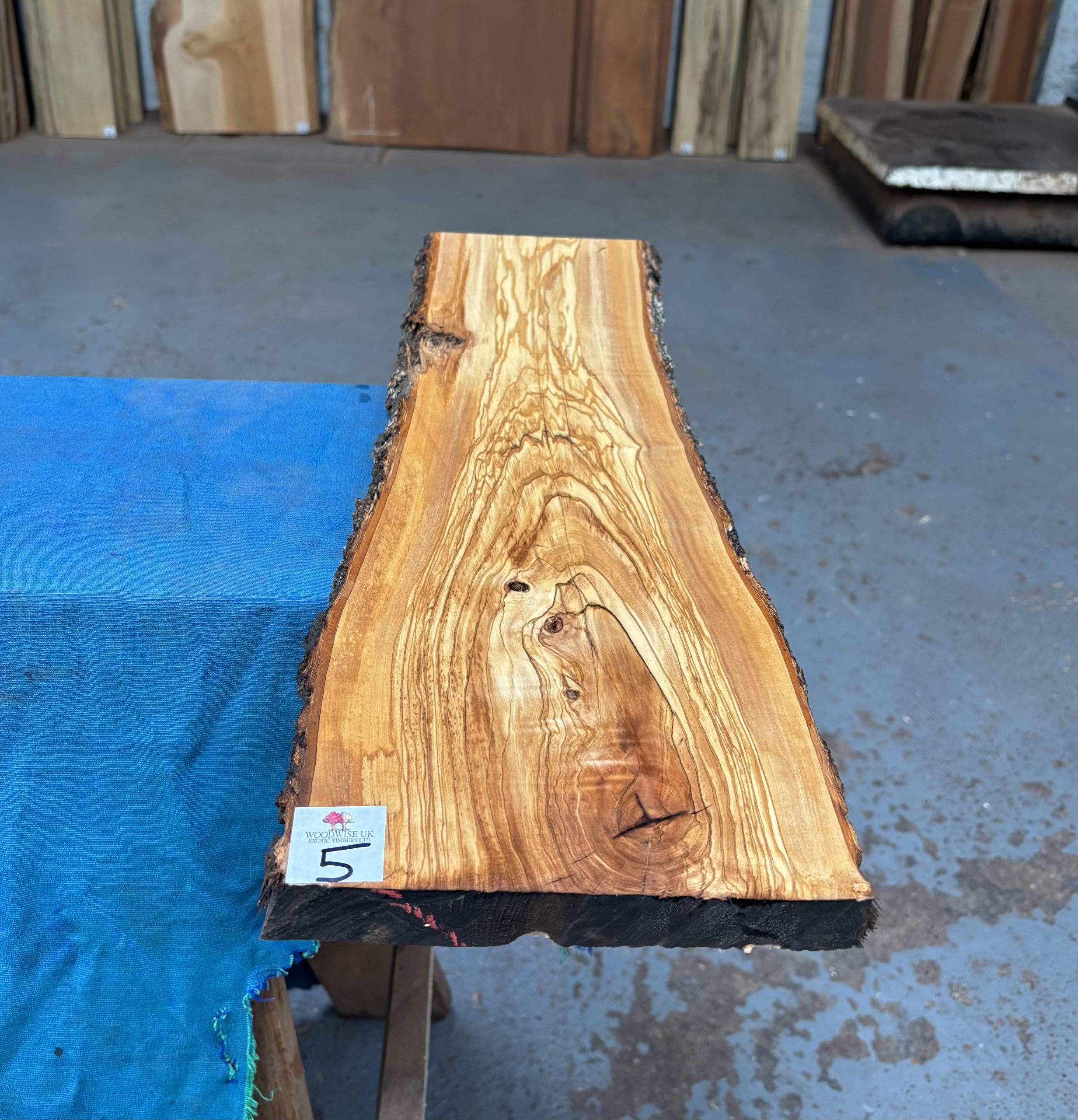 Mediterranean Olivewood Board 545x150-180x20 mm