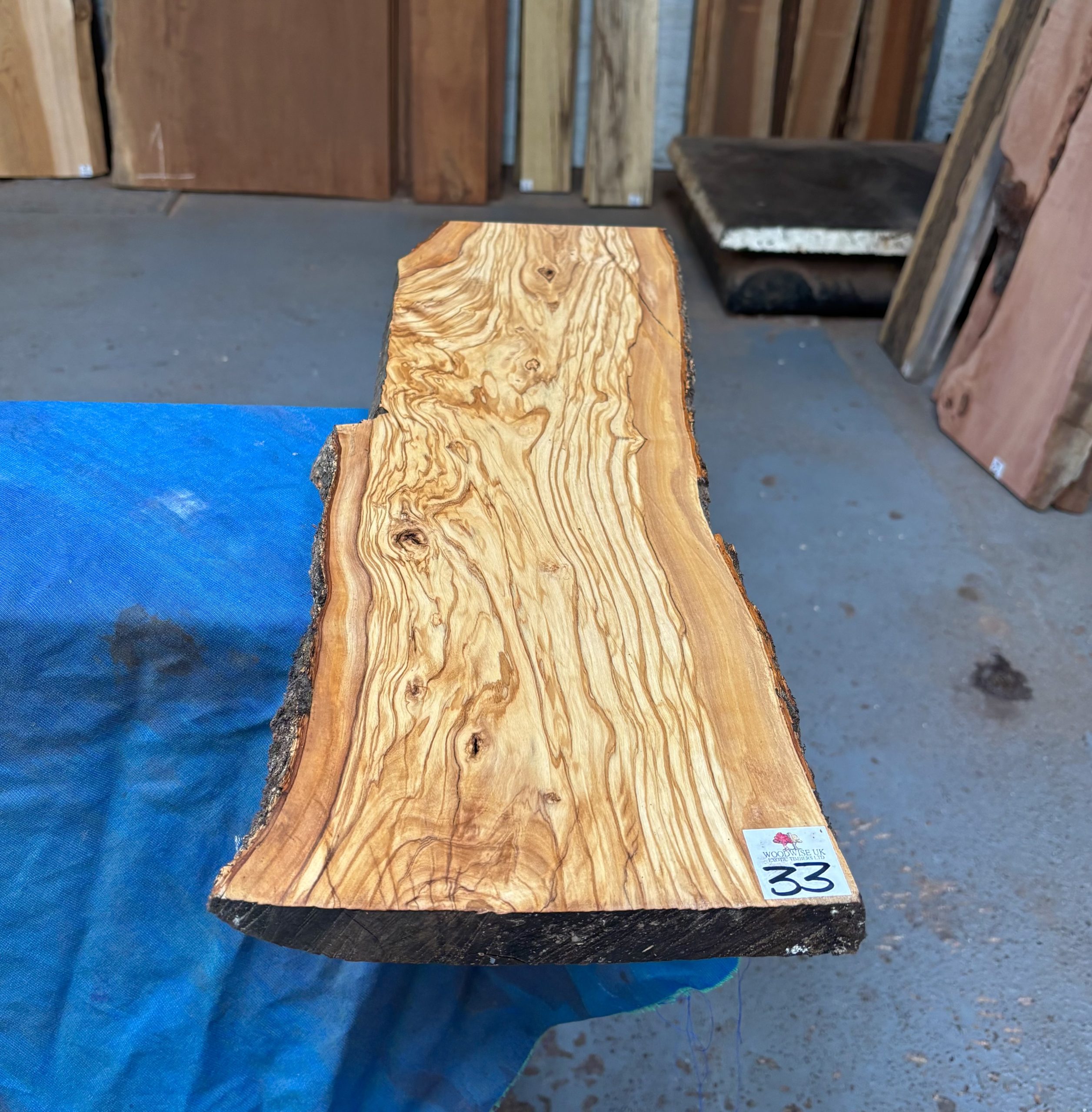 Mediterranean Olivewood Board 640x180-200x23 mm