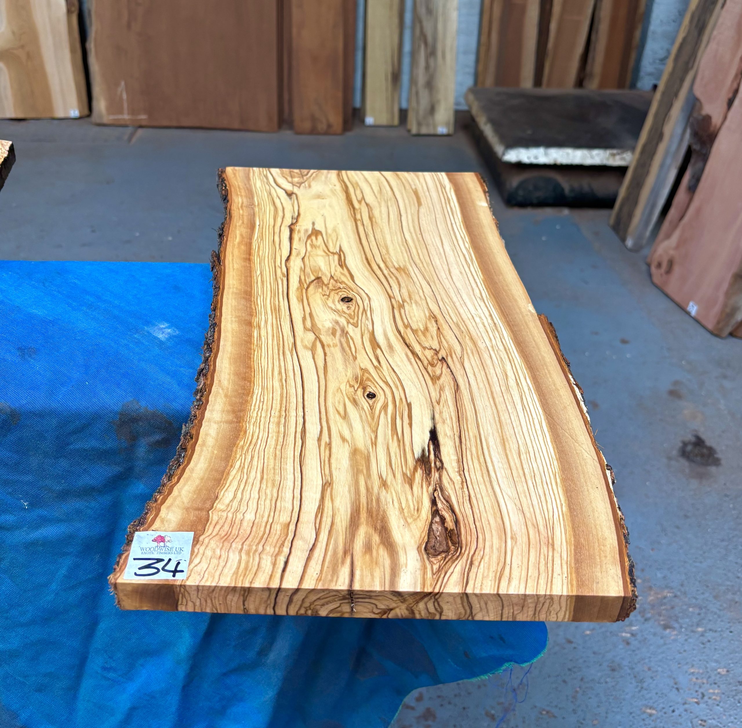 Mediterranean Olivewood Board 530x240-260x20 mm