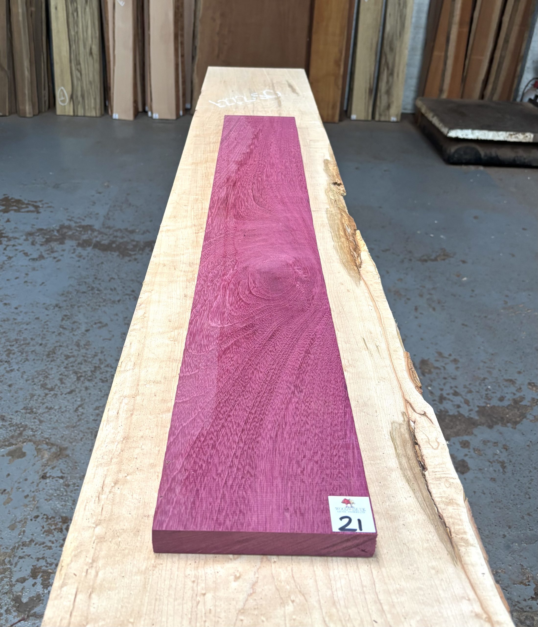 Purpleheart 1070x150x23 mm