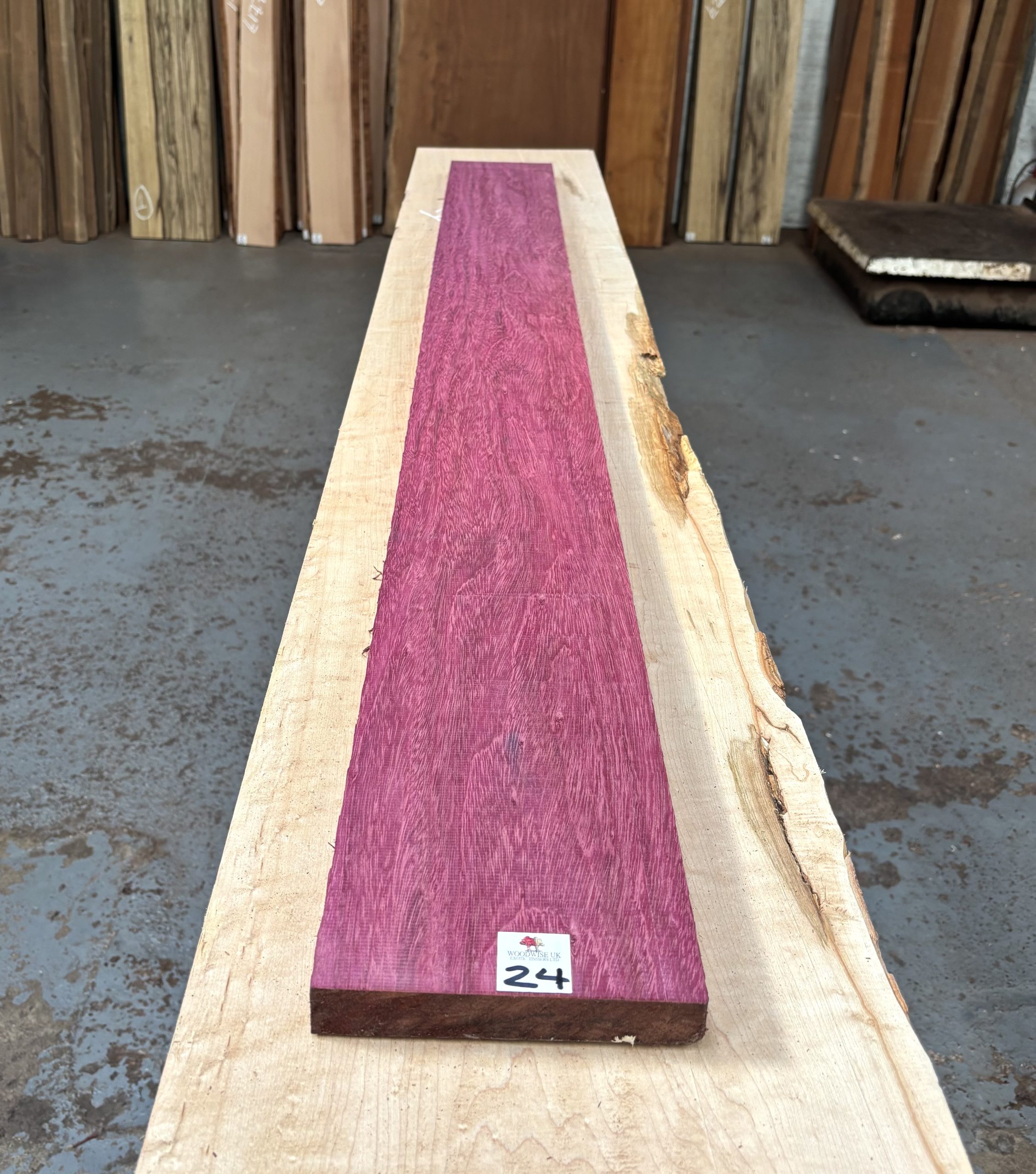 Purpleheart 1540x155x25 mm