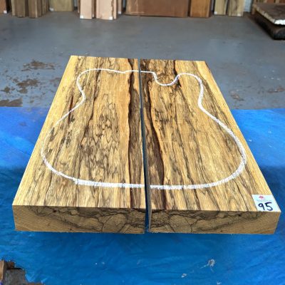 Black Limba / Korina Guitar Body Blank (2 Pieces) 535x360x47 mm