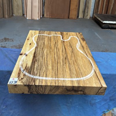 Black Limba / Korina Guitar Body Blank (1 Piece) 510x370x48 mm