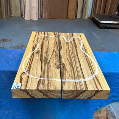Black Limba / Korina Guitar Body Blank (2 Pieces) 520x360x47 mm