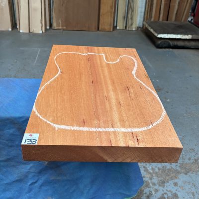 Khaya Mahogany Guitar Body Blank (1 Piece) 530x330x49 mm