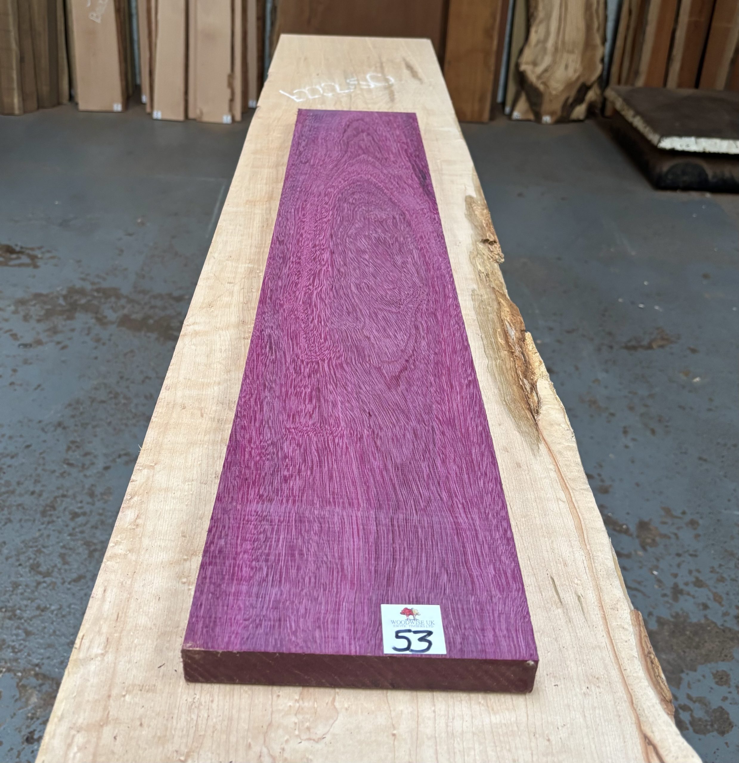 Purpleheart 915x165x23 mm