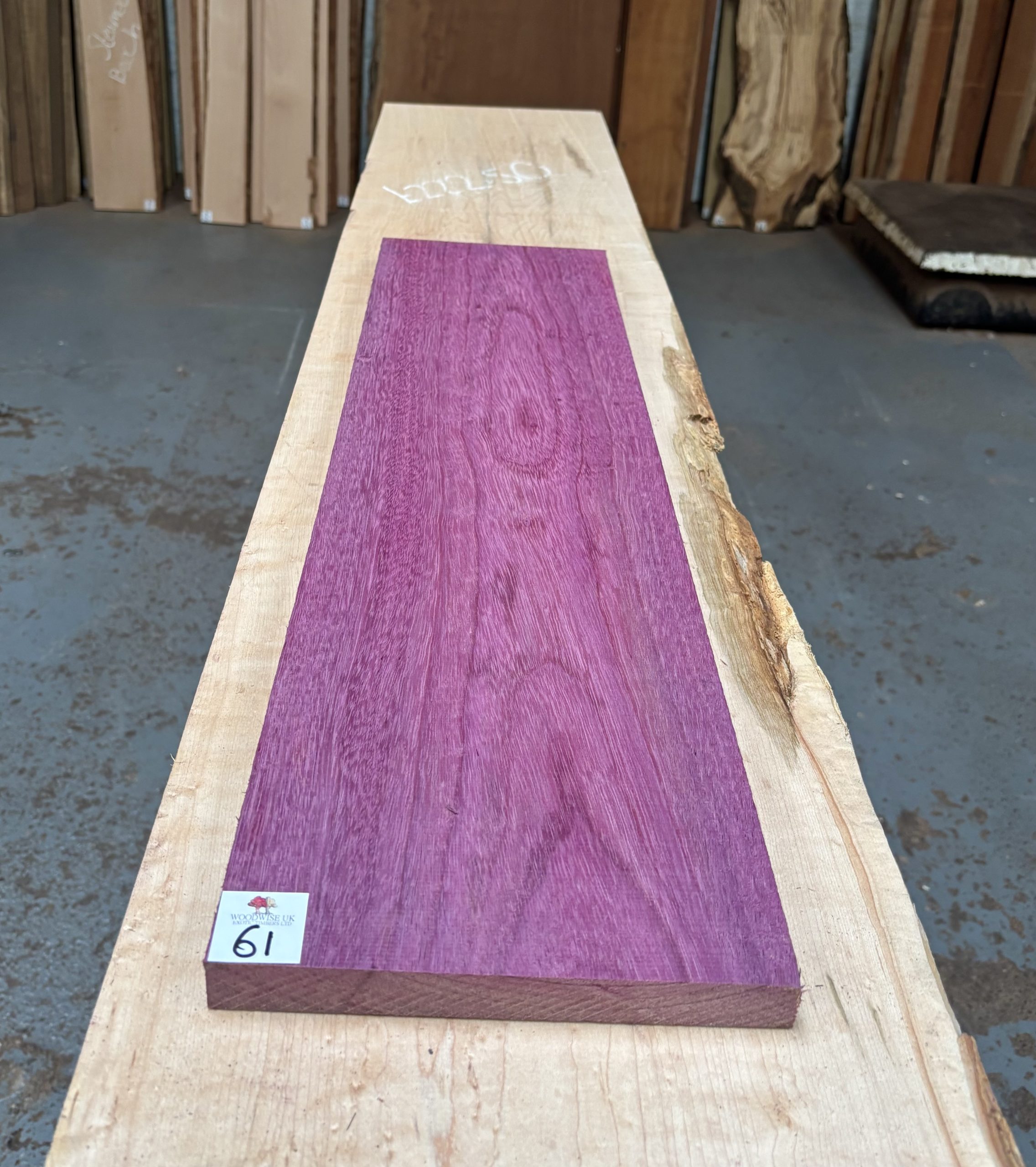 Purpleheart 785x195x23 mm