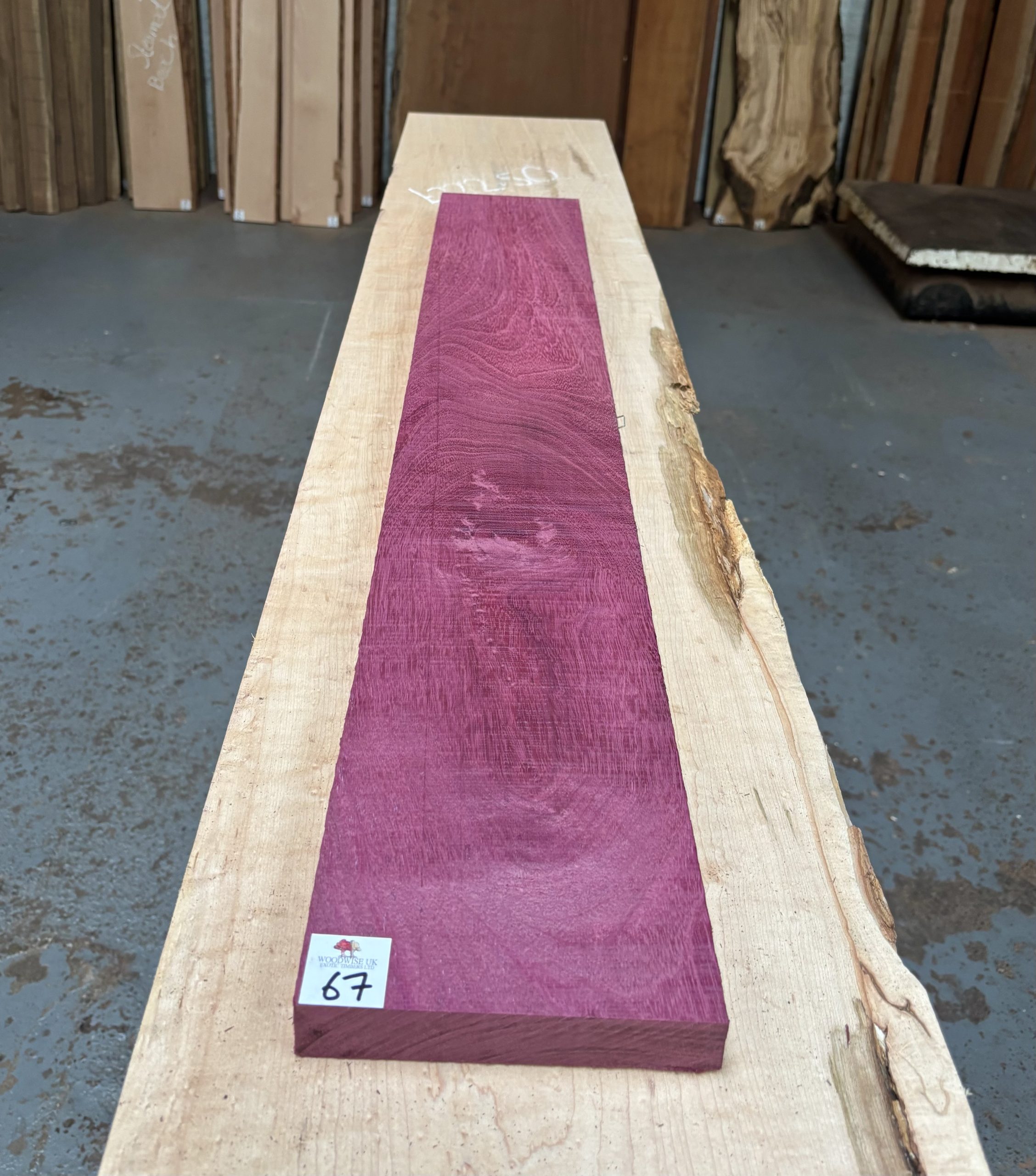 Purpleheart 1065x155x26 mm