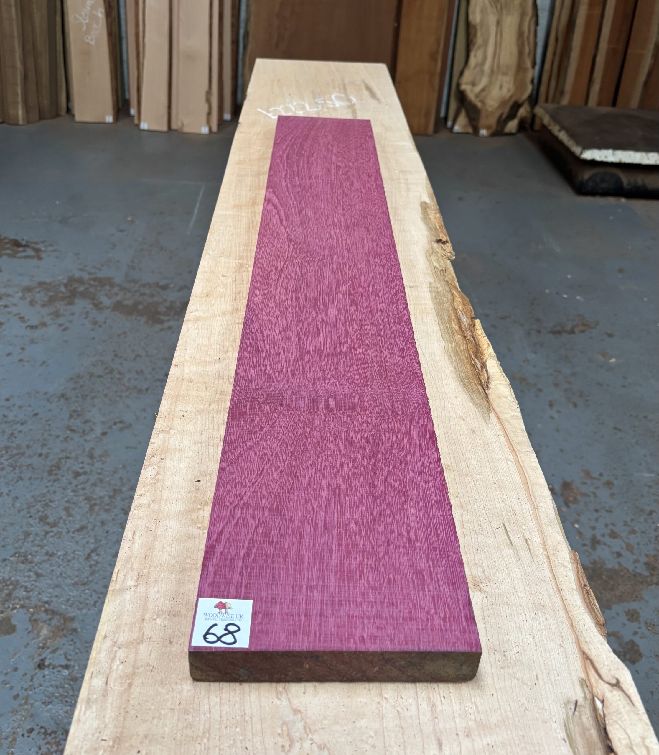 Purpleheart 1010x155x25 mm