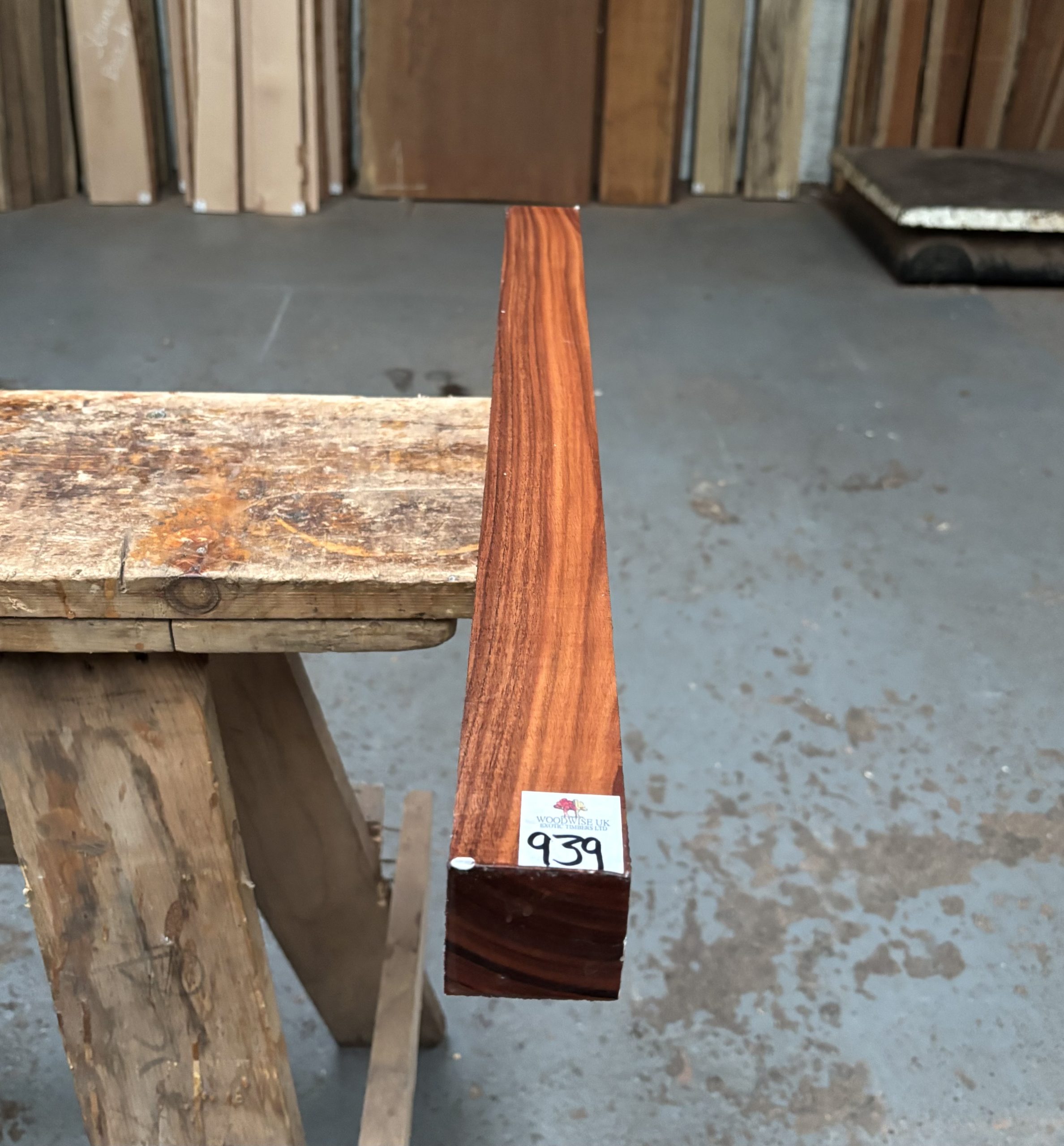 Bolivian Rosewood 53x53x625 mm